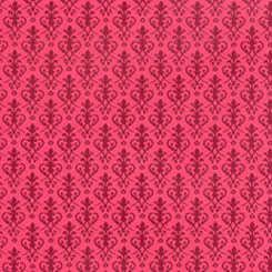 Dollhouse Miniature Wallpaper: Victorian, Red On Red